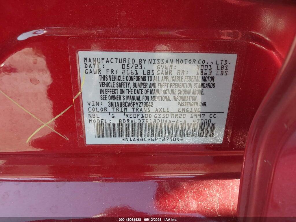 3N1AB8CV6PY279042 2023 NISSAN SENTRA photo no. 9
