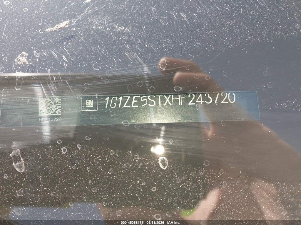 1G1ZE5STXHF243720 2017 CHEVROLET MALIBU photo no. 9