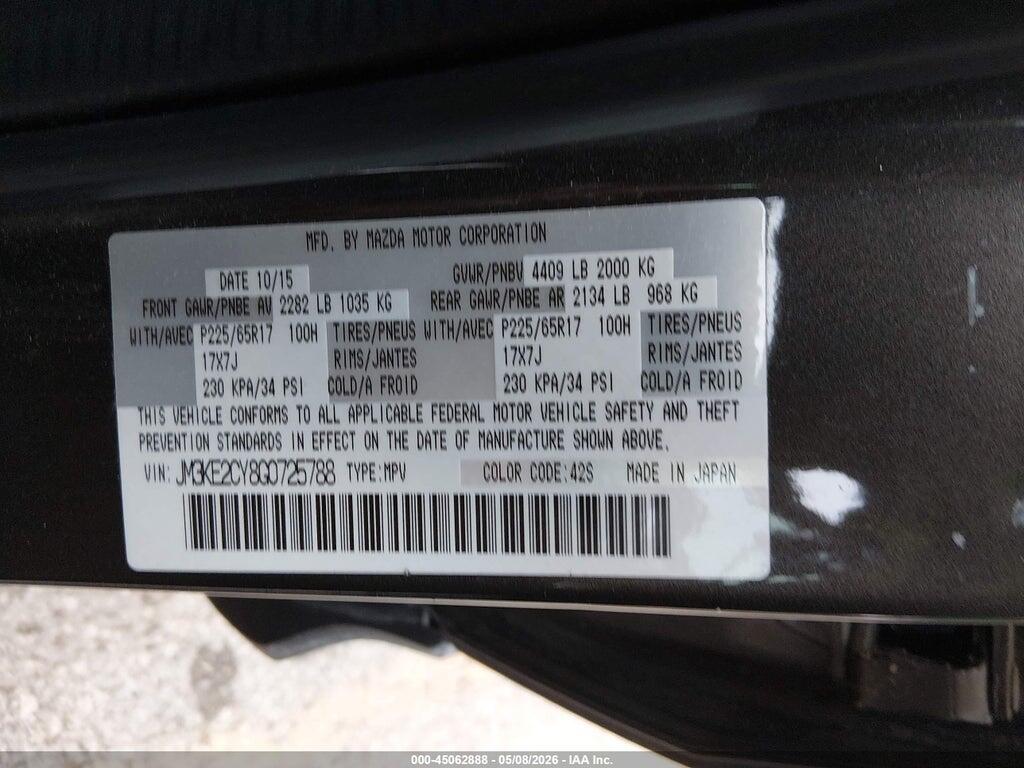 JM3KE2CY8G0725788 2016 MAZDA CX-5 photo no. 9