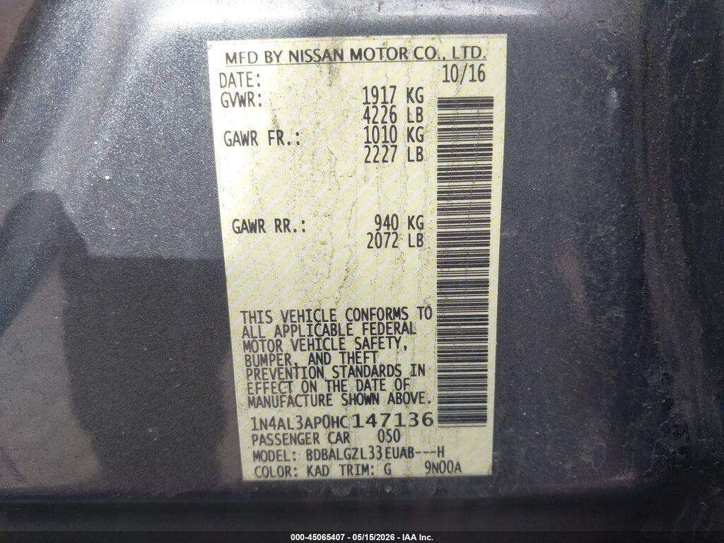 1N4AL3AP0HC147136 2017 NISSAN ALTIMA photo no. 9