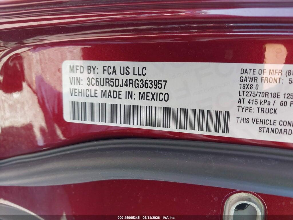 3C6UR5DJ4RG363957 2024 RAM 2500 photo no. 9