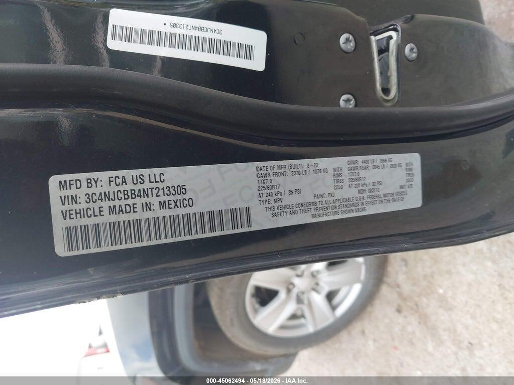 3C4NJCBB4NT213305 2022 JEEP COMPASS photo no. 9