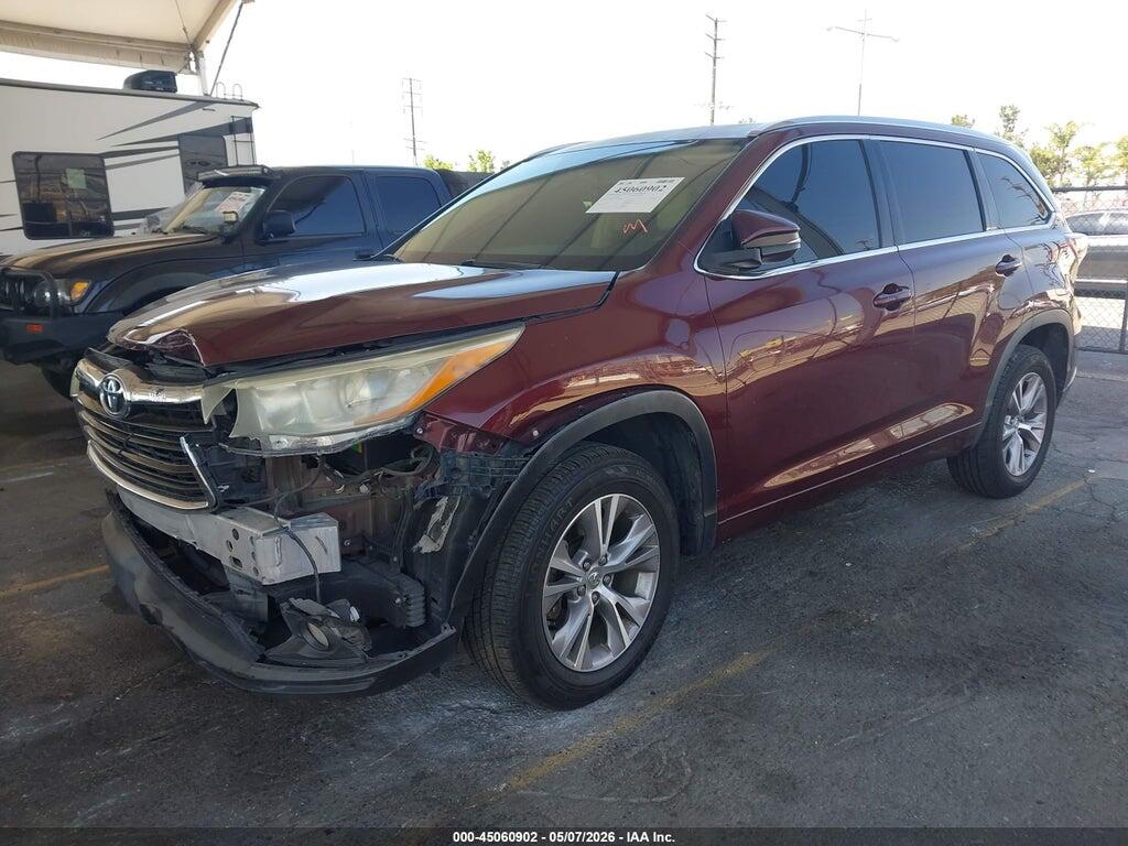5TDKKRFH6FS083895 2015 TOYOTA HIGHLANDER photo no. 2