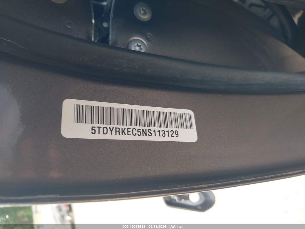 5TDYRKEC5NS113129 2022 TOYOTA SIENNA photo no. 9