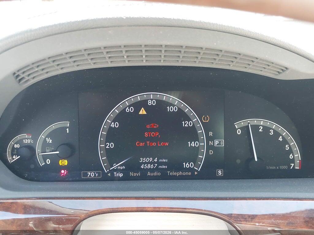 WDDNG86X29A270767 2009 MERCEDES-BENZ S 550 photo no. 7