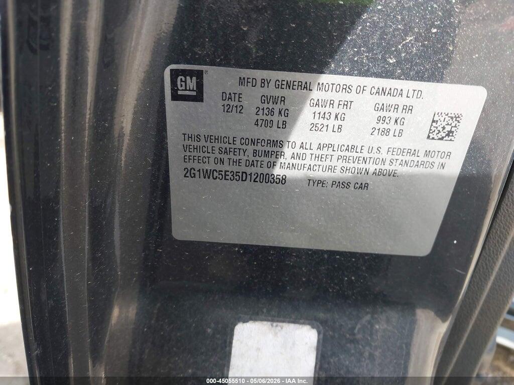 2G1WC5E35D1200358 2013 CHEVROLET IMPALA photo no. 9