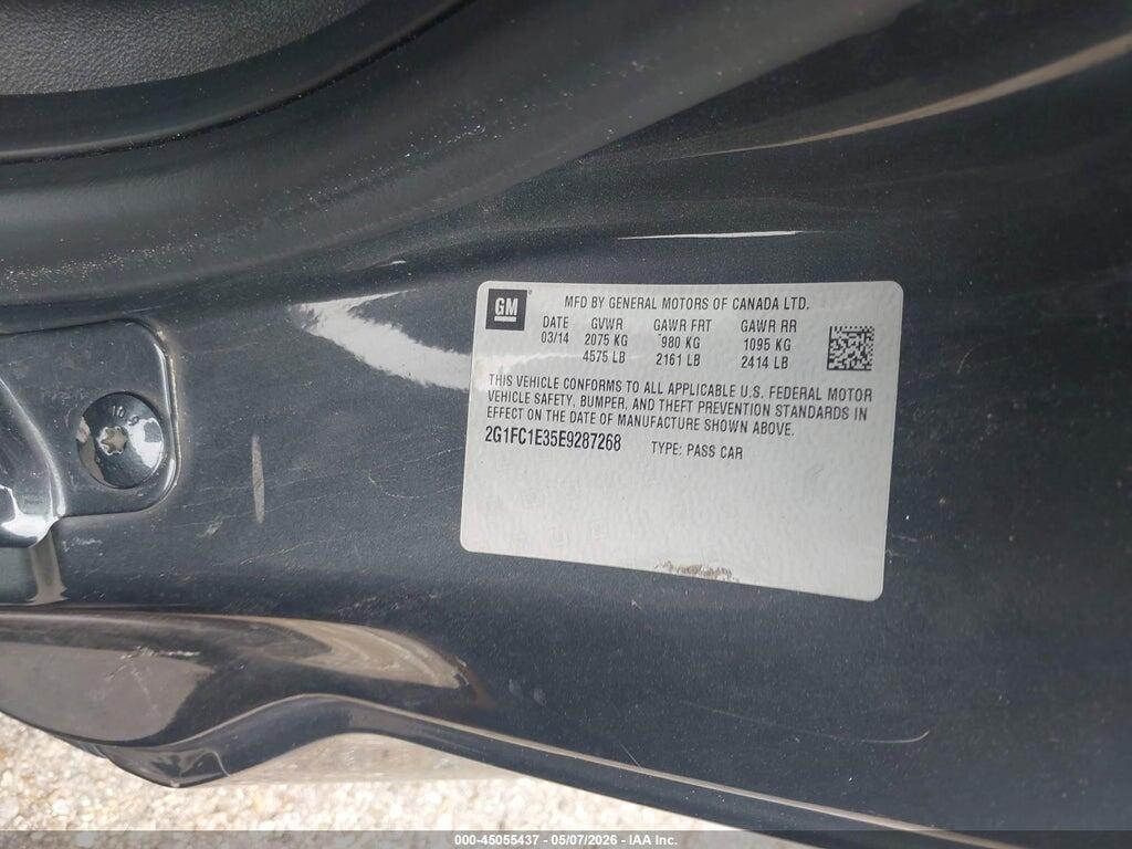 2G1FC1E35E9287268 2014 CHEVROLET CAMARO photo no. 9