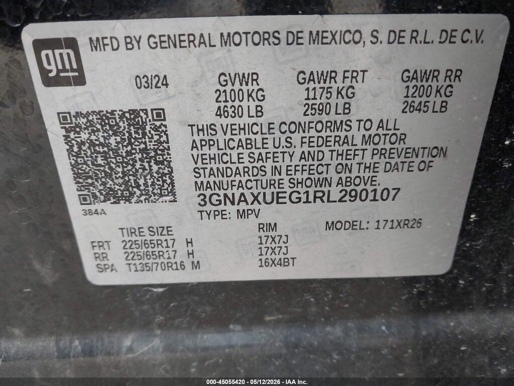 3GNAXUEG1RL290107 2024 CHEVROLET EQUINOX photo no. 9