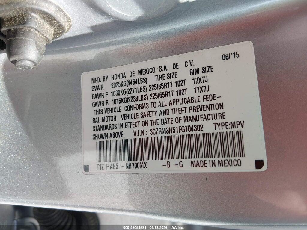 3CZRM3H51FG704302 2015 HONDA CR-V photo no. 9