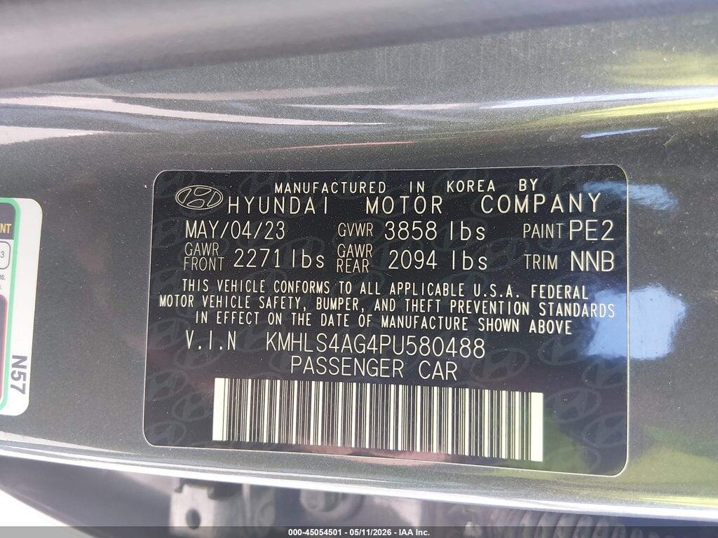 KMHLS4AG4PU580488 2023 HYUNDAI ELANTRA photo no. 9