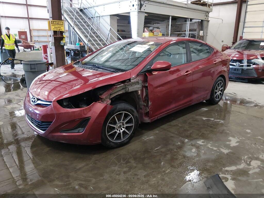 5NPDH4AE2EH536213 2014 HYUNDAI ELANTRA photo no. 2