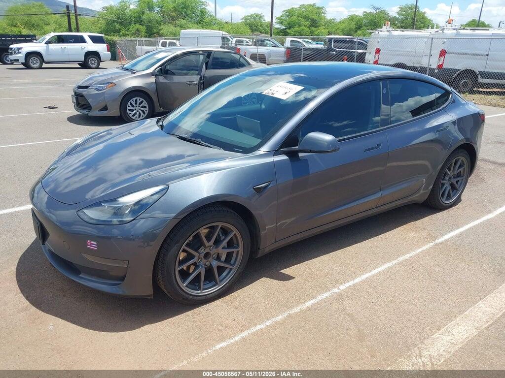 5YJ3E1EAXNF307254 2022 TESLA MODEL 3 photo no. 2