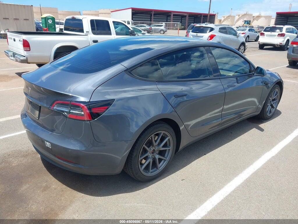 5YJ3E1EAXNF307254 2022 TESLA MODEL 3 photo no. 4