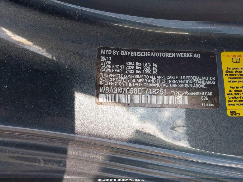 WBA3N7C58EF718251 2014 BMW 428I photo no. 9