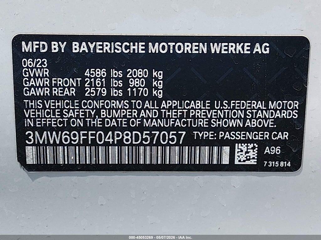 3MW69FF04P8D57057 2023 BMW 330I photo no. 9