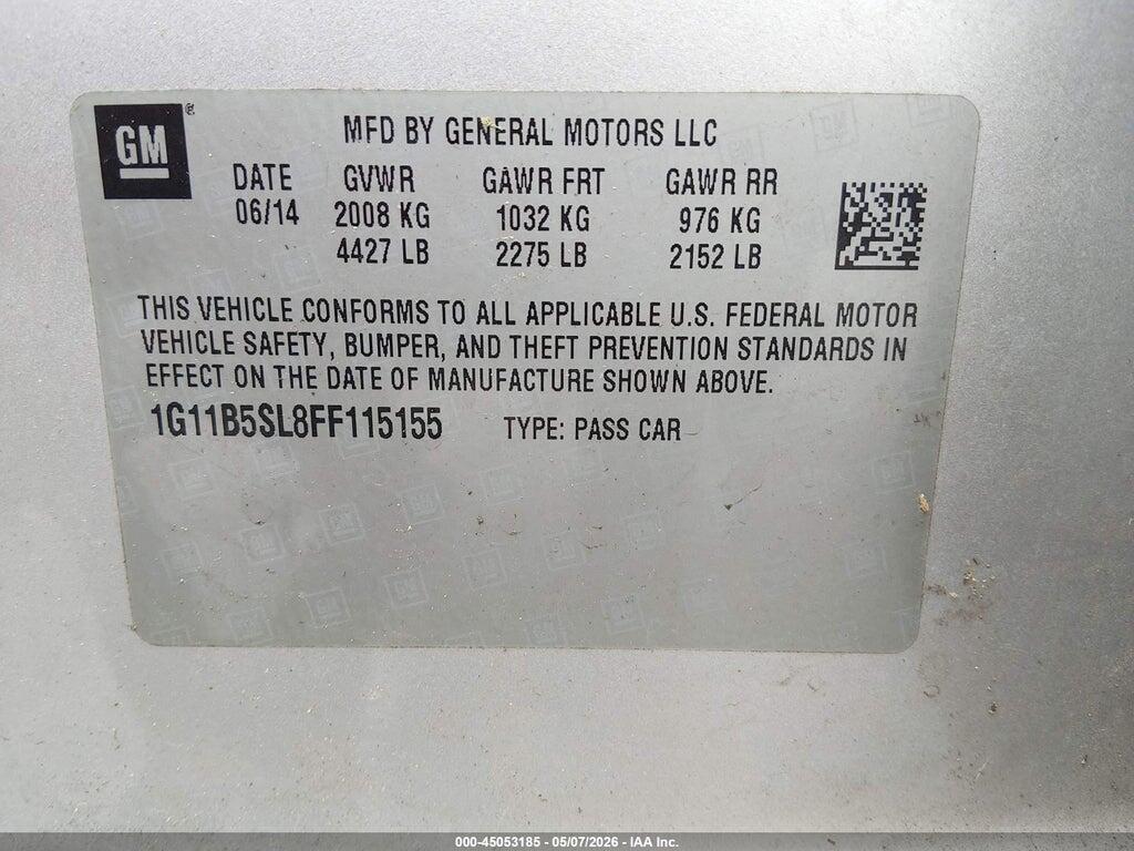 1G11B5SL8FF115155 2015 CHEVROLET MALIBU photo no. 9