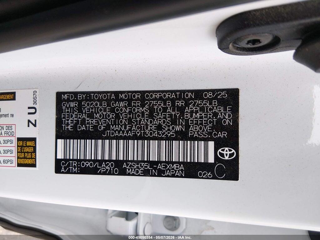 JTDAAAAF9T3043295 2026 TOYOTA CROWN photo no. 9
