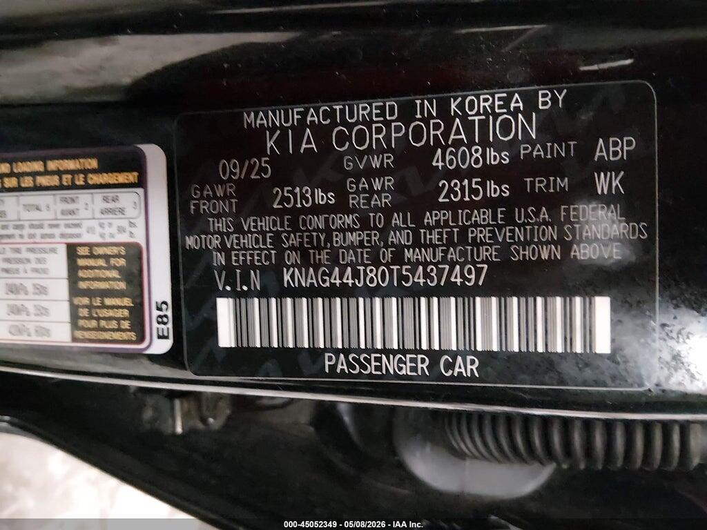 KNAG44J80T5437497 2026 KIA K5 photo no. 9