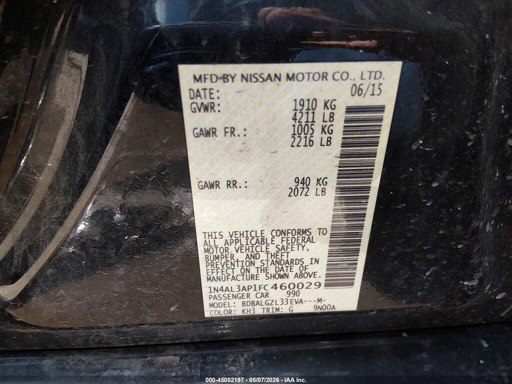 1N4AL3AP1FC460029 2015 NISSAN ALTIMA photo no. 9