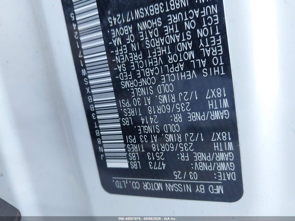 JN8BT3BBXSW171245 2025 NISSAN ROGUE photo no. 9