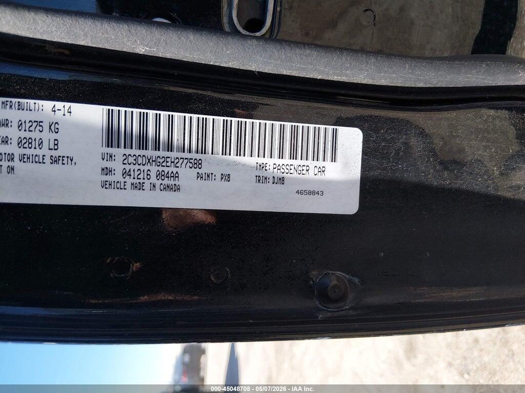 2C3CDXHG2EH277588 2014 DODGE CHARGER photo no. 9