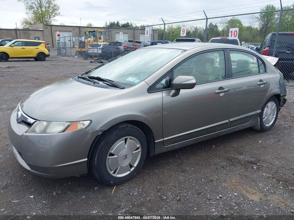 JHMFA36278S031214 2008 HONDA CIVIC HYBRID photo no. 2