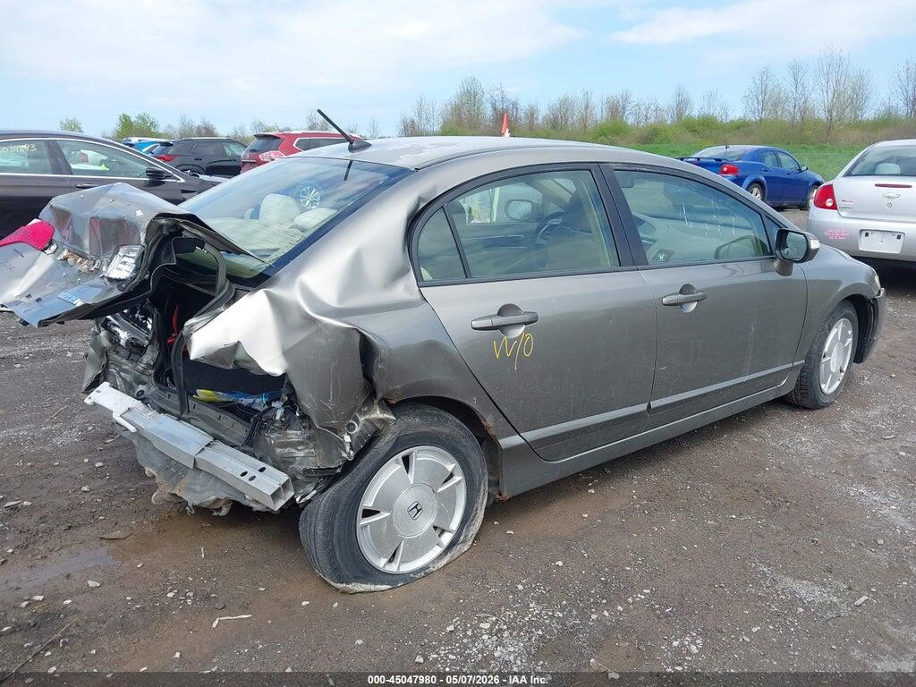 JHMFA36278S031214 2008 HONDA CIVIC HYBRID photo no. 4