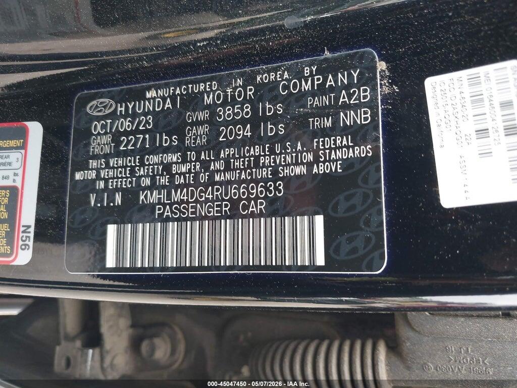 KMHLM4DG4RU669633 2024 HYUNDAI ELANTRA photo no. 9