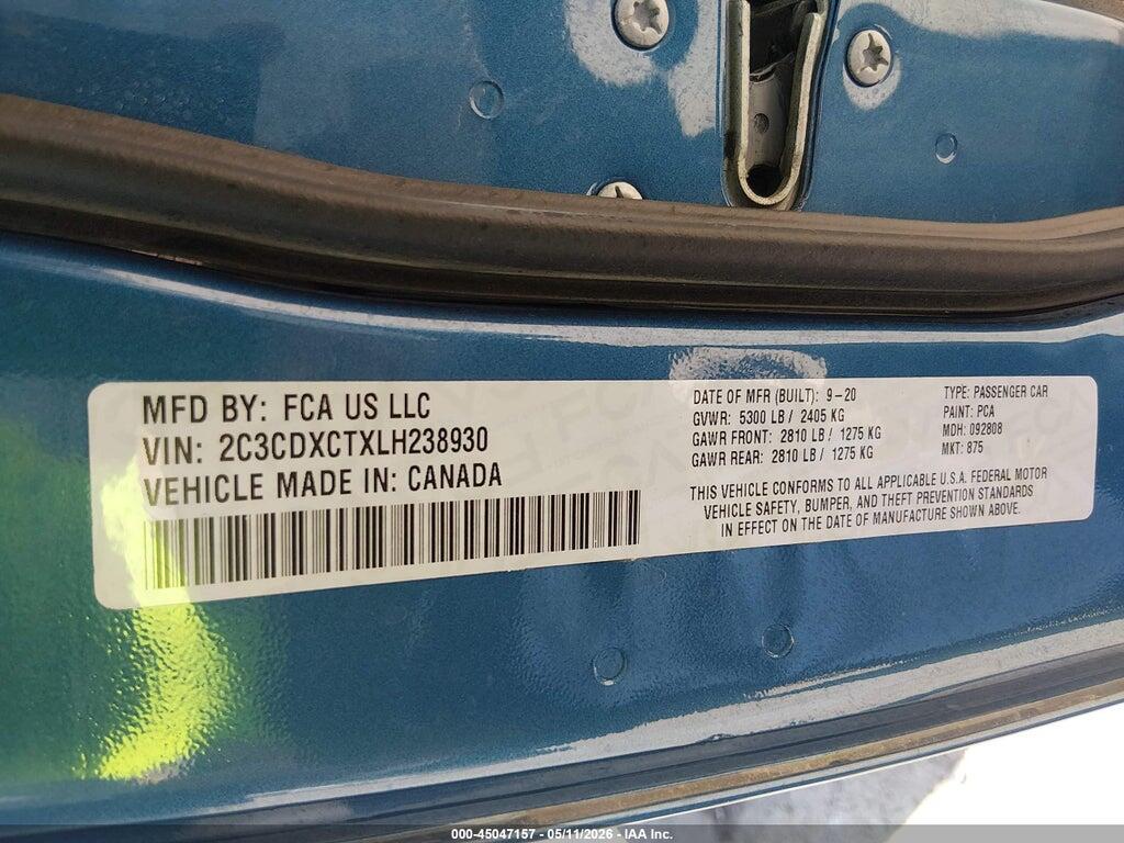 2C3CDXCTXLH238930 2020 DODGE CHARGER photo no. 9