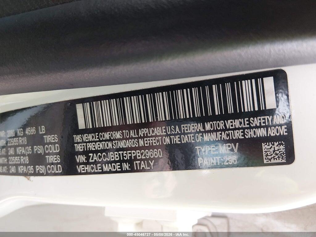 ZACCJBBT5FPB29660 2015 JEEP RENEGADE photo no. 9