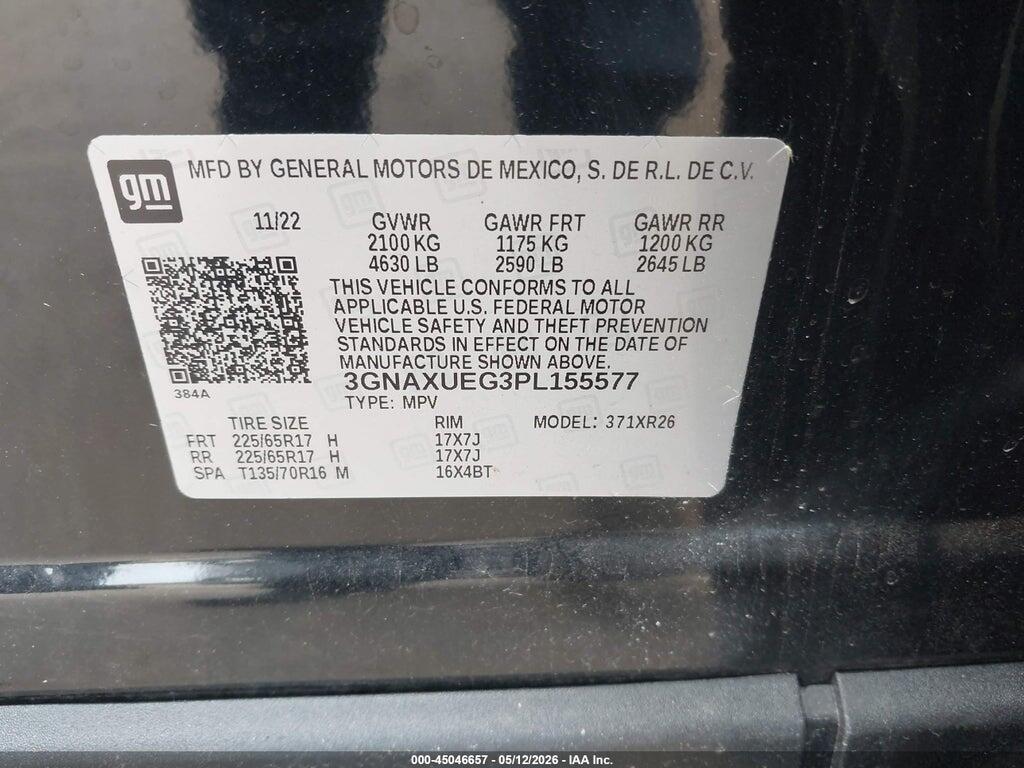 3GNAXUEG3PL155577 2023 CHEVROLET EQUINOX photo no. 9