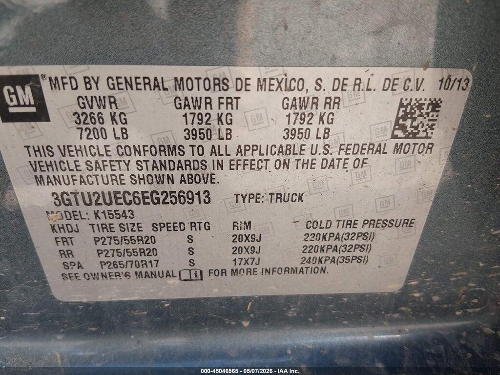 3GTU2UEC6EG256913 2014 GMC SIERRA 1500 photo no. 9