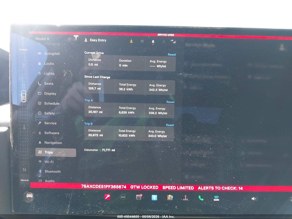 7SAXCDE51PF365674 2023 TESLA MODEL X photo no. 7
