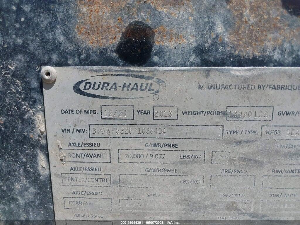 3P9KF5326P1038404 2023 DURA HAUL FLATBED TRAILER photo no. 9
