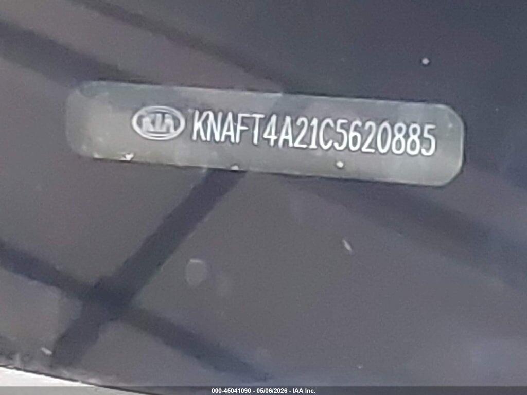 KNAFT4A21C5620885 2012 KIA FORTE photo no. 9