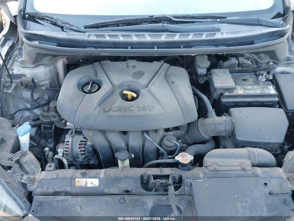 5NPDH4AE0CH101574 2012 HYUNDAI ELANTRA photo no. 10
