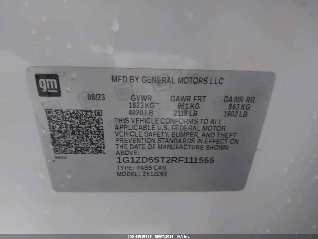 1G1ZD5ST2RF111555 2024 CHEVROLET MALIBU photo no. 9
