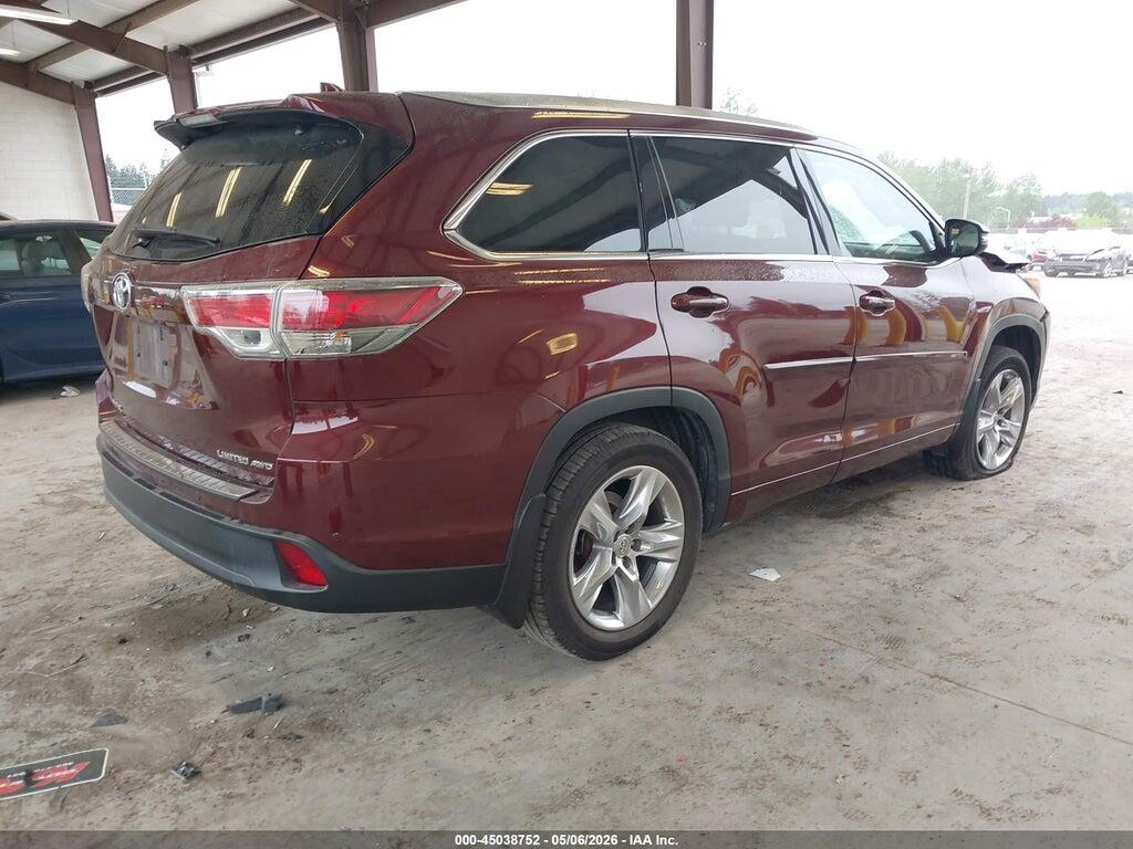 5TDDKRFH4FS097531 2015 TOYOTA HIGHLANDER photo no. 4