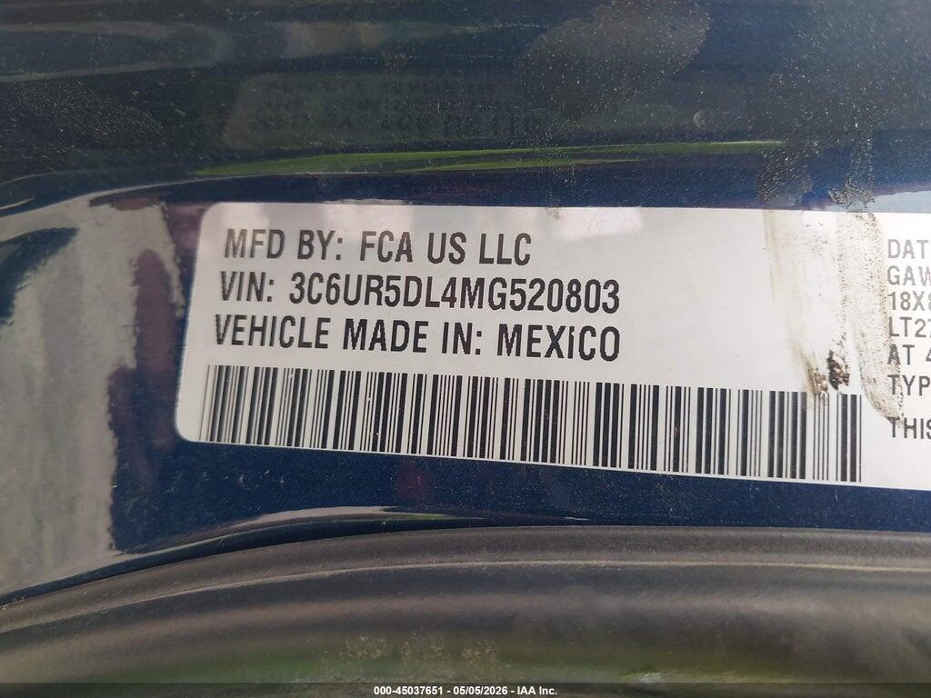 3C6UR5DL4MG520803 2021 RAM 2500 photo no. 9