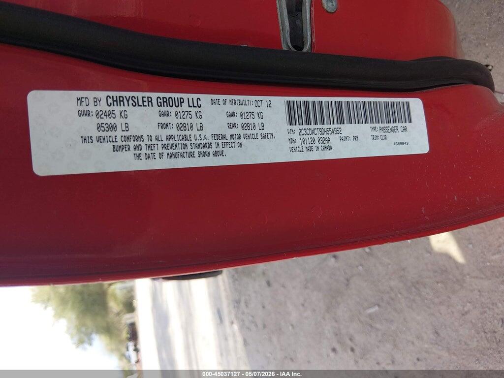 2C3CDXCT9DH554952 2013 DODGE CHARGER photo no. 9
