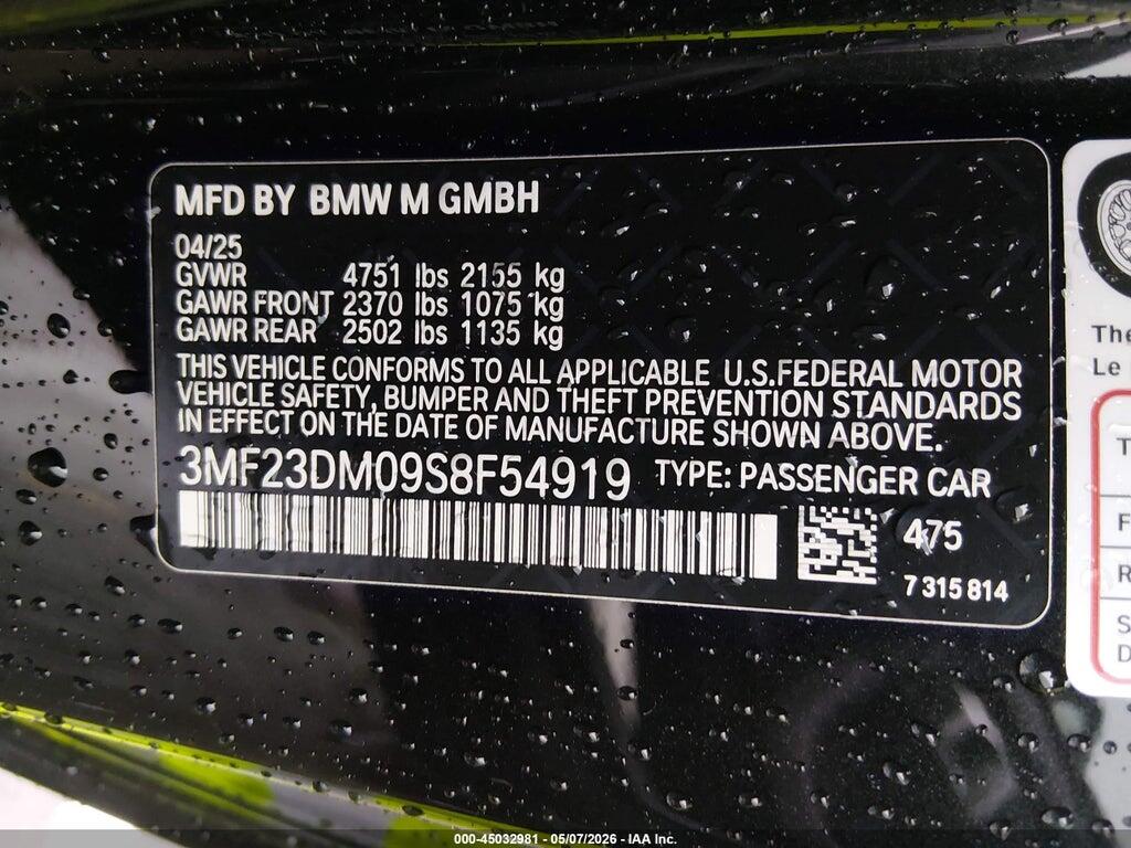 3MF23DM09S8F54919 2025 BMW M2 photo no. 9