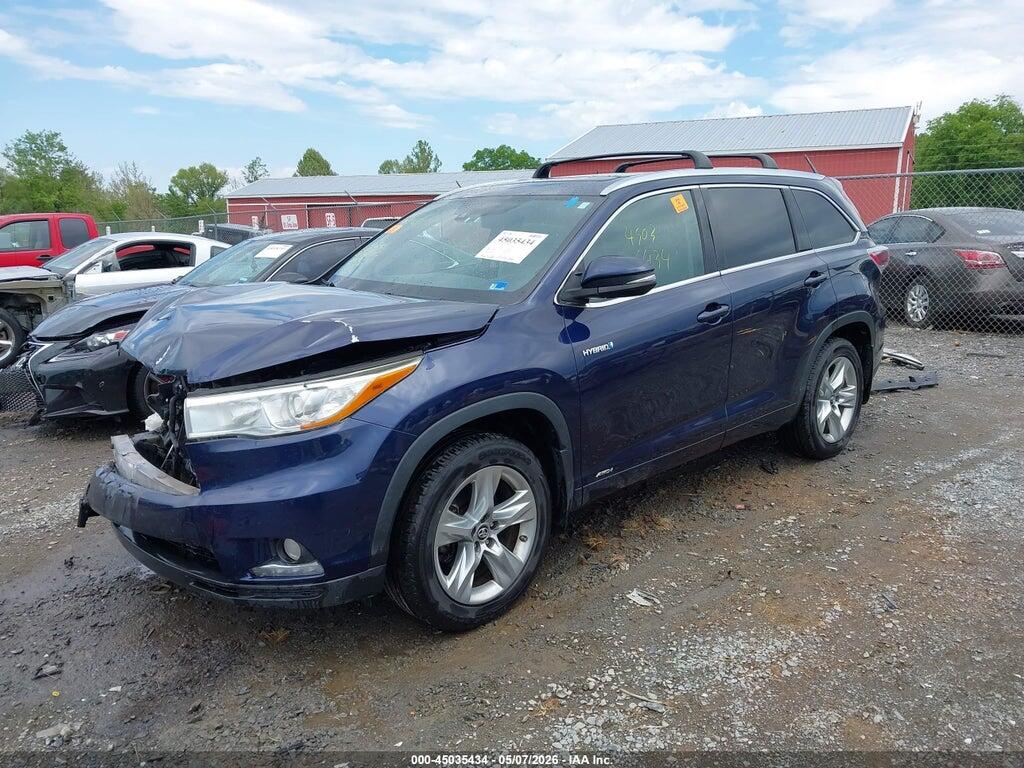 5TDDCRFH3GS020003 2016 TOYOTA HIGHLANDER HYBRID photo no. 2