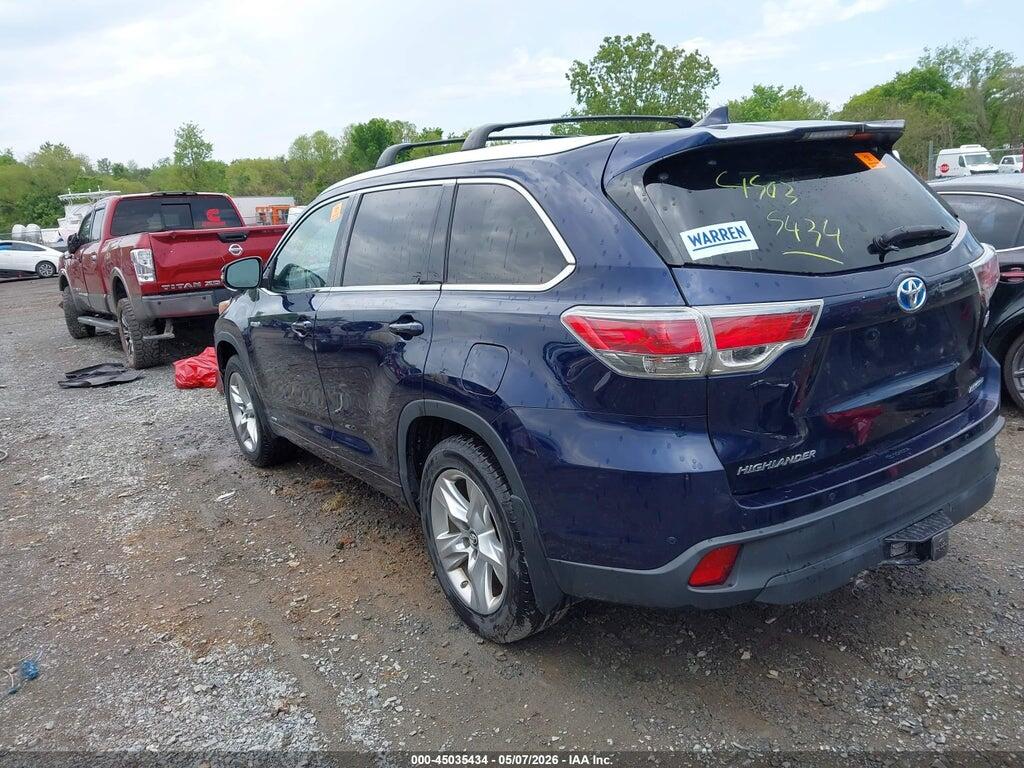 5TDDCRFH3GS020003 2016 TOYOTA HIGHLANDER HYBRID photo no. 3