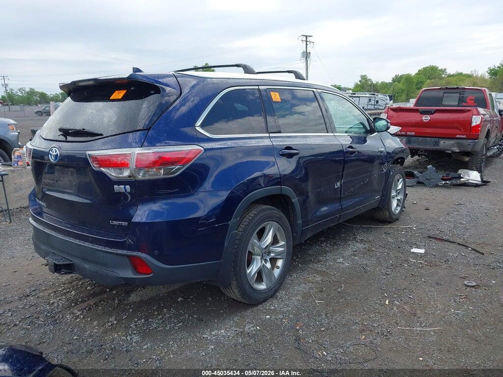 5TDDCRFH3GS020003 2016 TOYOTA HIGHLANDER HYBRID photo no. 4
