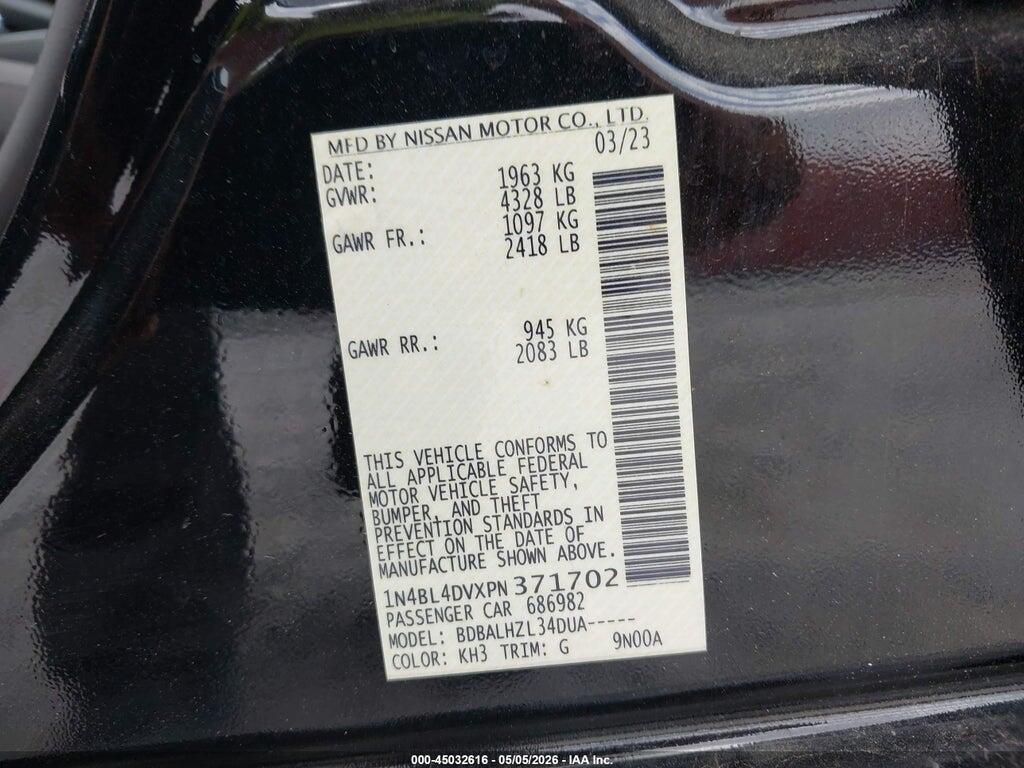 1N4BL4DVXPN371702 2023 NISSAN ALTIMA photo no. 9