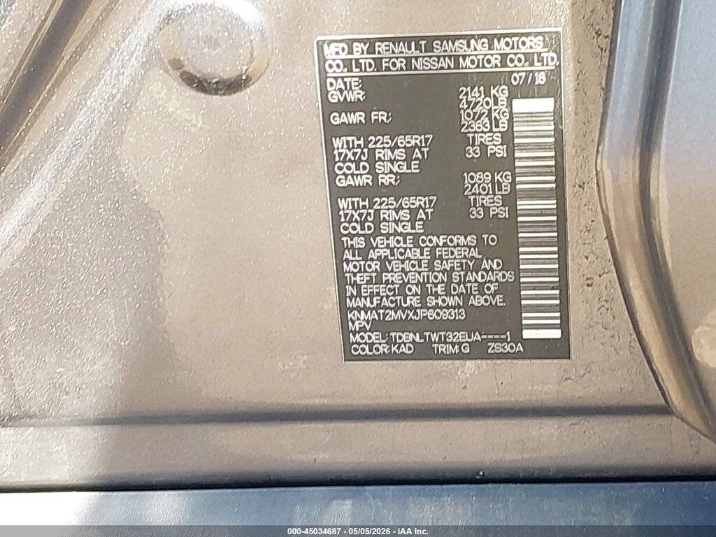 KNMAT2MVXJP609313 2018 NISSAN ROGUE photo no. 9
