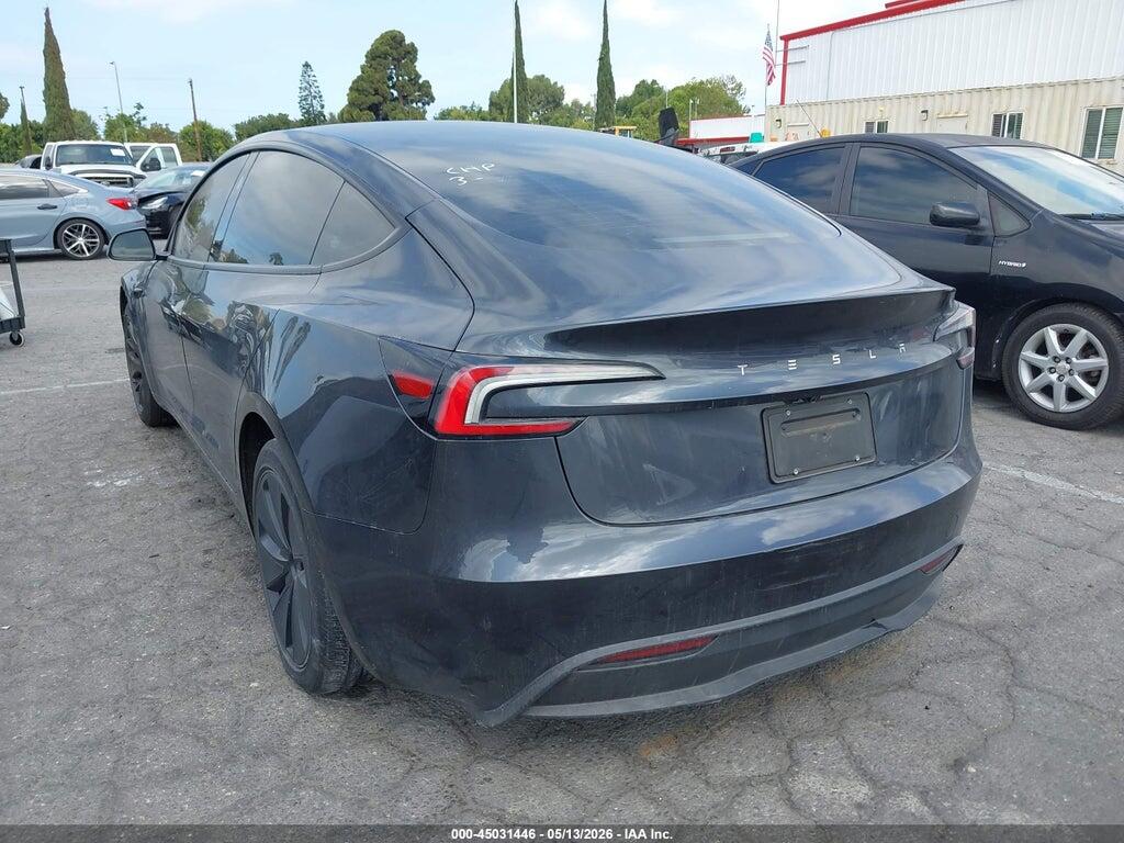 5YJ3E1EA8SF991460 2025 TESLA MODEL 3 photo no. 3