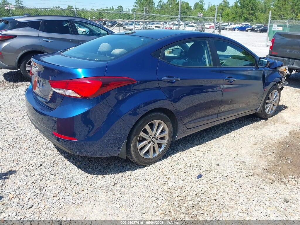 5NPDH4AE6GH723490 2016 HYUNDAI ELANTRA photo no. 4