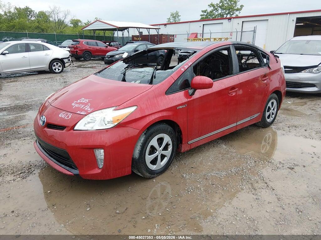 JTDKN3DU4F0476673 2015 TOYOTA PRIUS photo no. 2