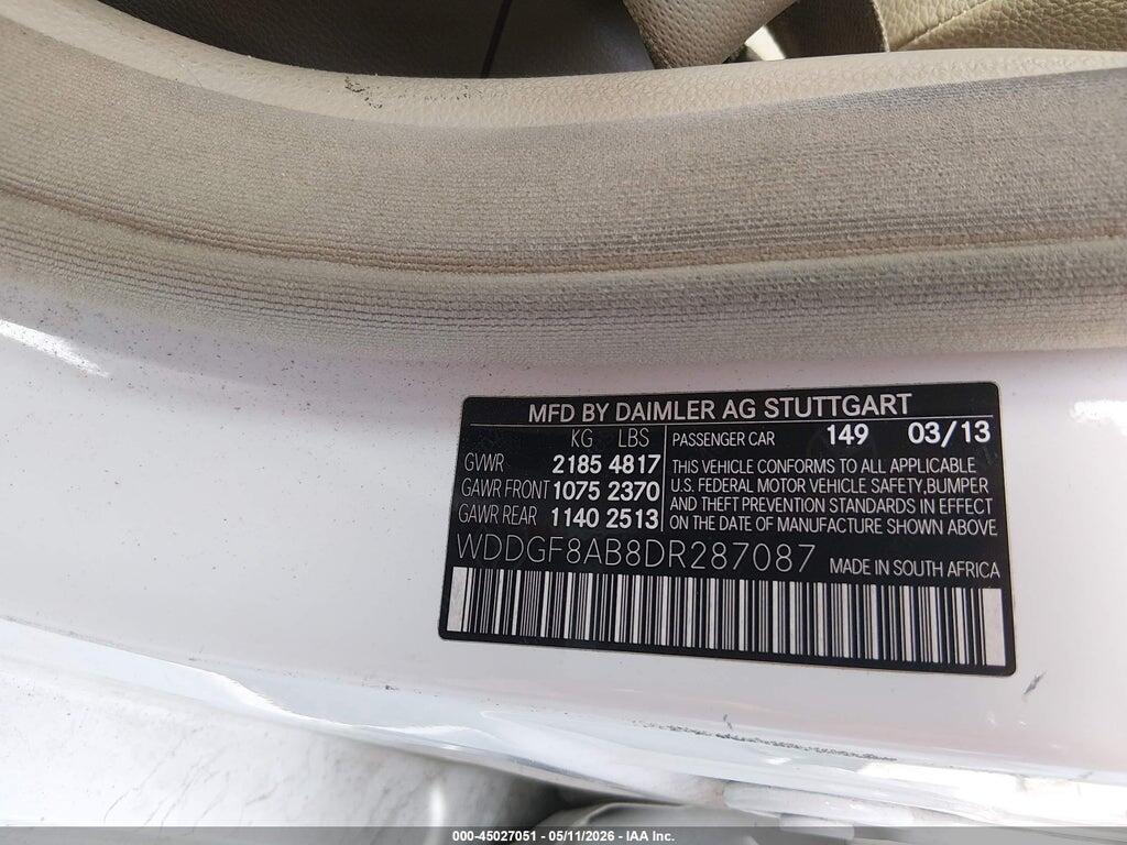 WDDGF8AB8DR287087 2013 MERCEDES-BENZ C 300 photo no. 9